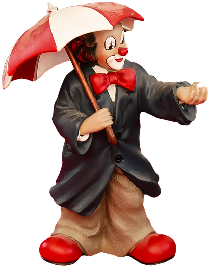 Figure, Clown, Porcelain, Screen, Cheerful, Decoration - Clown Clipart (720x720), Png Download