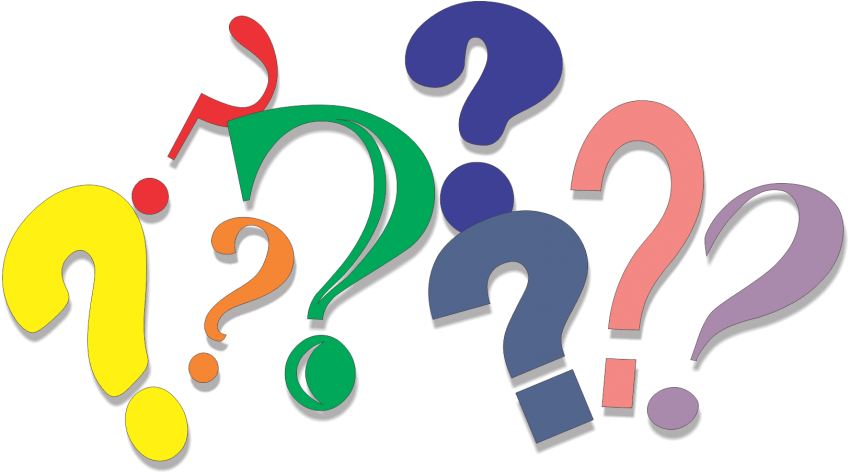Free Png Download Question Marks Png Png Images Background - Bunch Of Question Marks Png Clipart (850x473), Png Download