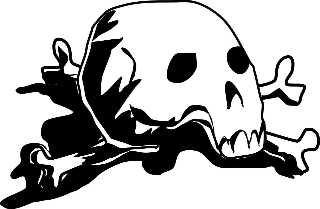 Skull And Crossbones - Skull Clipart (800x548), Png Download