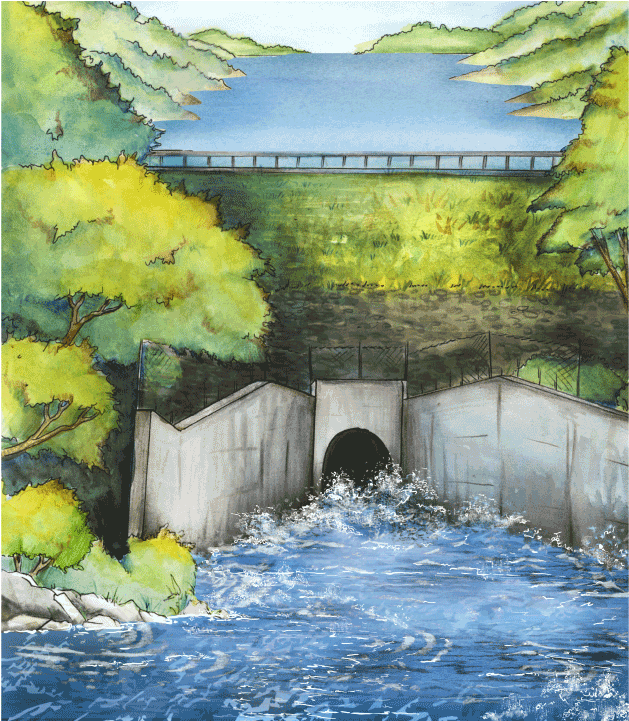 The River Basin - Painting Clipart (1280x720), Png Download