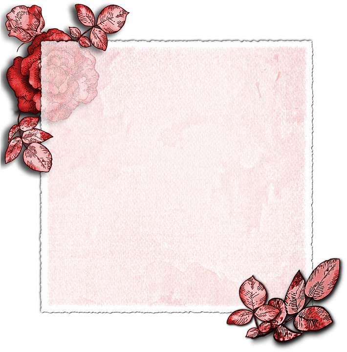 Diary, Paper, Vintage, Card, Rose, Writing, Wishes Clipart (710x720), Png Download