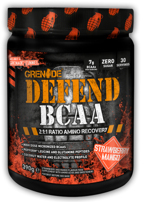 Eu Defend Bcaa 30 Serve Strawberry Mango Web 1 - Grenade Bcaa Clipart (800x800), Png Download