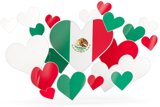 Illustration Of Flag Of Mexico - Pakistan Flag In Heart Shape Clipart (640x480), Png Download