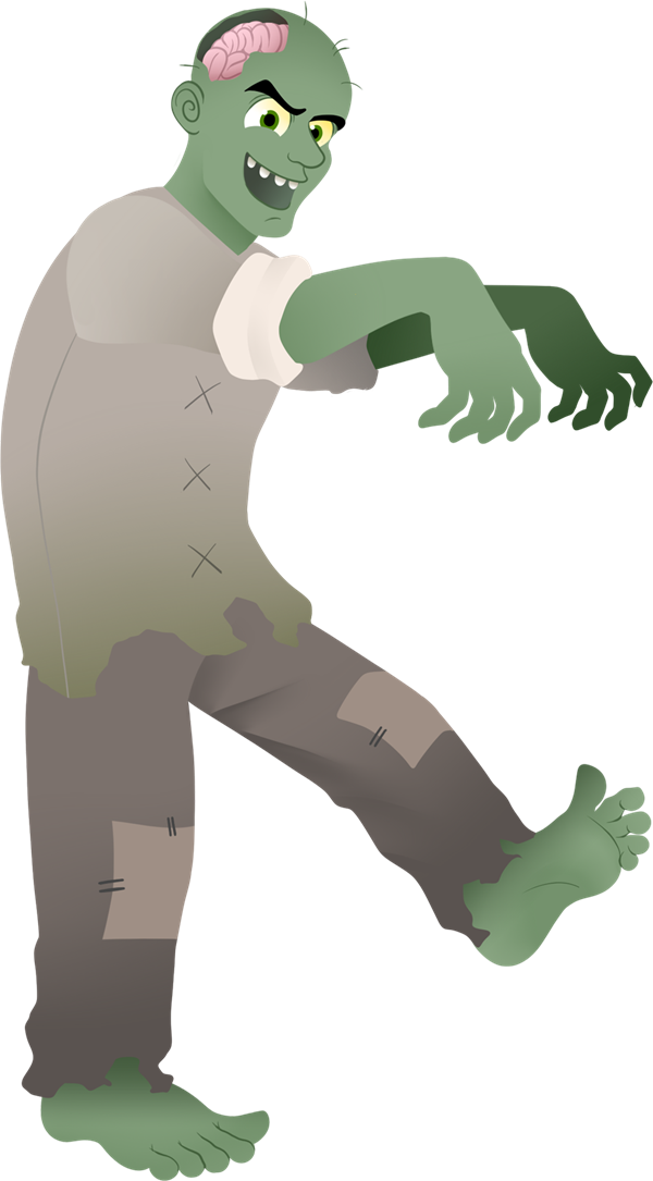 Zombie To Use Free Download Clipart - Free To Use Zombie - Png Download (600x1085), Png Download