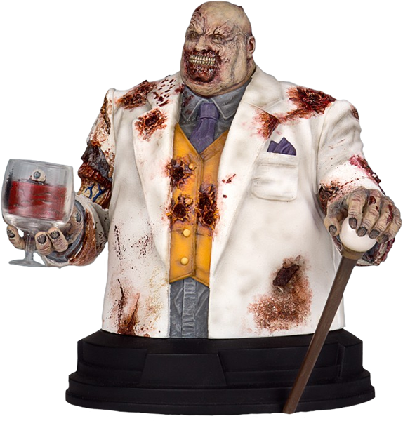 Kingpin Zombie Mini Bust - Kingpin Spiderman 1966 Clipart (574x600), Png Download