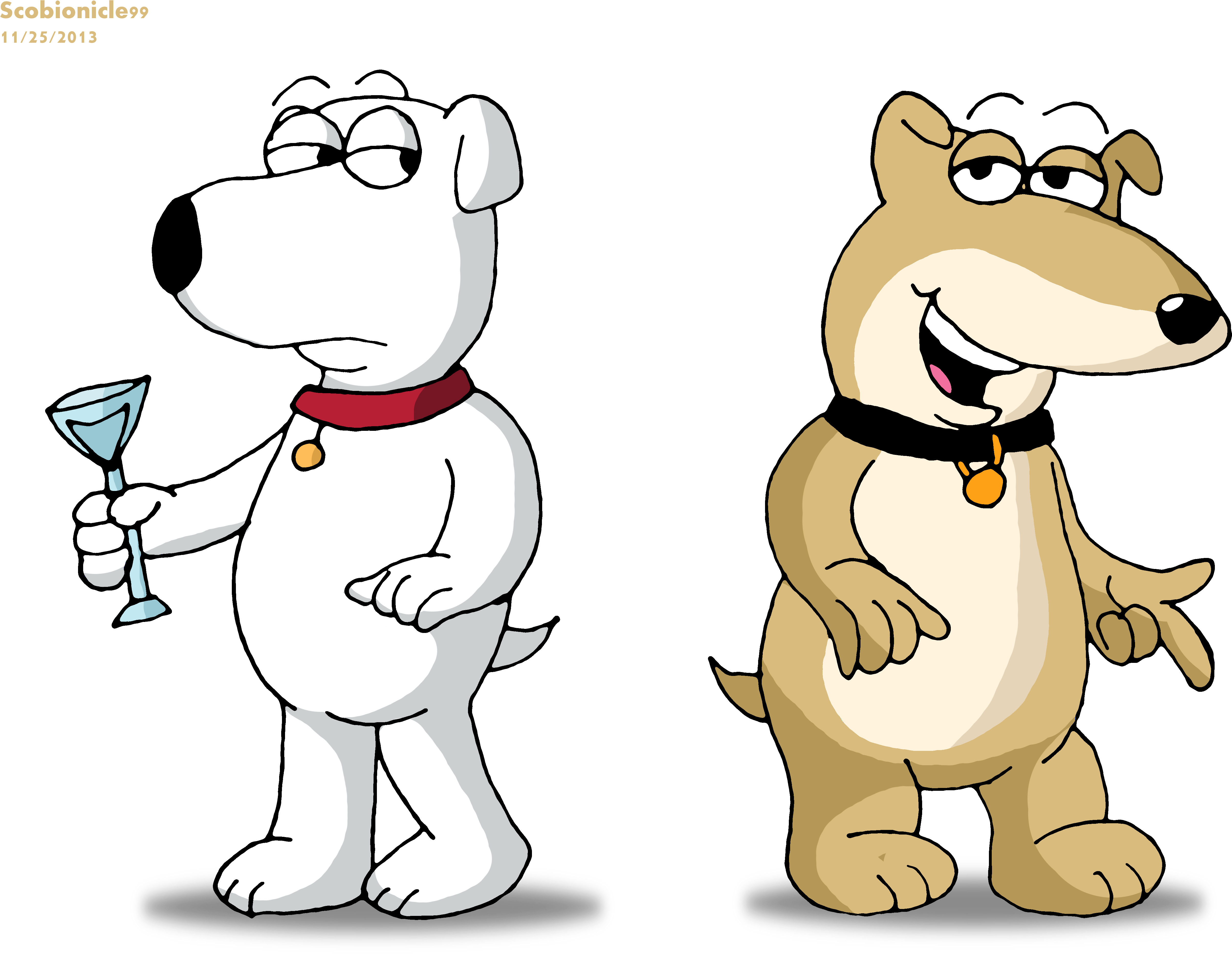Vinny Peter Joe Swanson Glenn Quagmire Family - Brian Griffin And Vinny Clipart (5208x3904), Png Download