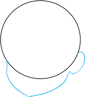 How To Draw Anime Girl Face - Circle Clipart (680x678), Png Download