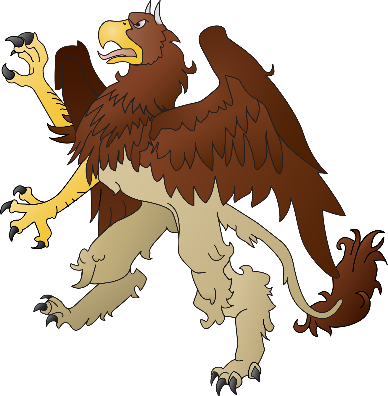 Griffin Clipart Transparent - Griffin Clipart - Png Download (1311x1339), Png Download