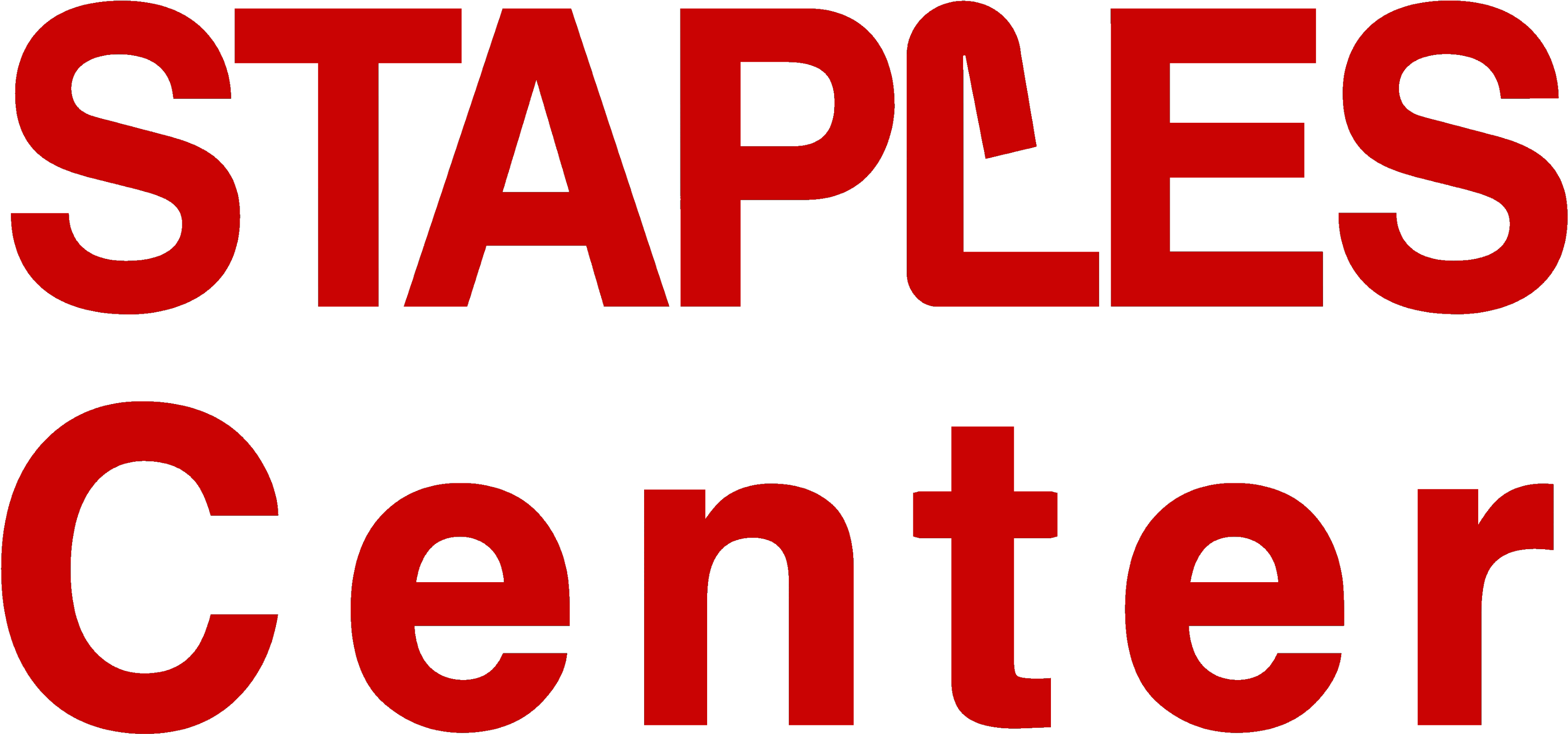 Staples Png - Staples Center Arena Logo Clipart (3500x1742), Png Download