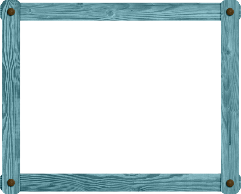 Blue Wood ~~j - Blue Wood Frame Png Clipart (800x645), Png Download