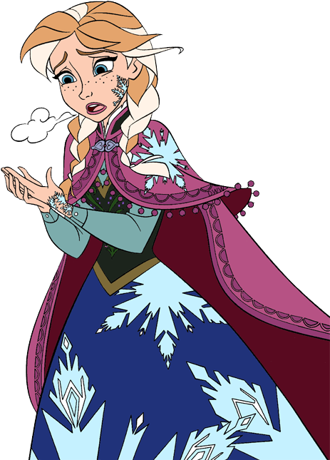 Clip Art Disney Galore - Anna Turning To Ice - Png Download (475x650), Png Download