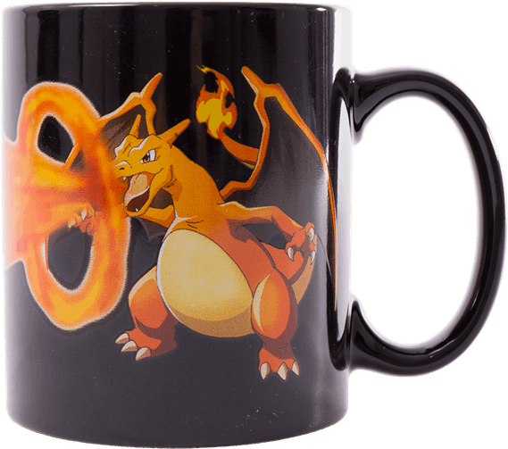 Charizard Battle Mug - Coffee Cup Clipart (600x600), Png Download