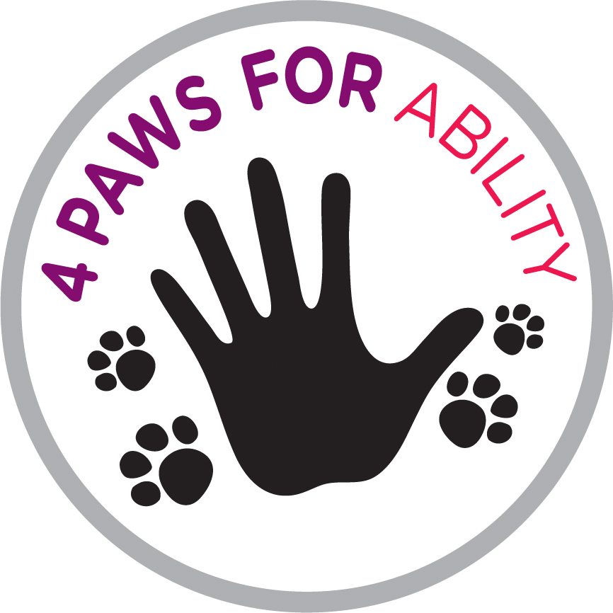 Dog Paws Png - 4 Paws For Ability Logo Clipart (866x866), Png Download