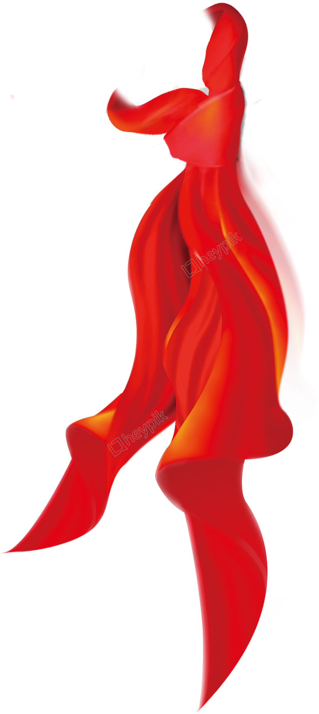 Red Scarf Png - Illustration Clipart (1590x2801), Png Download