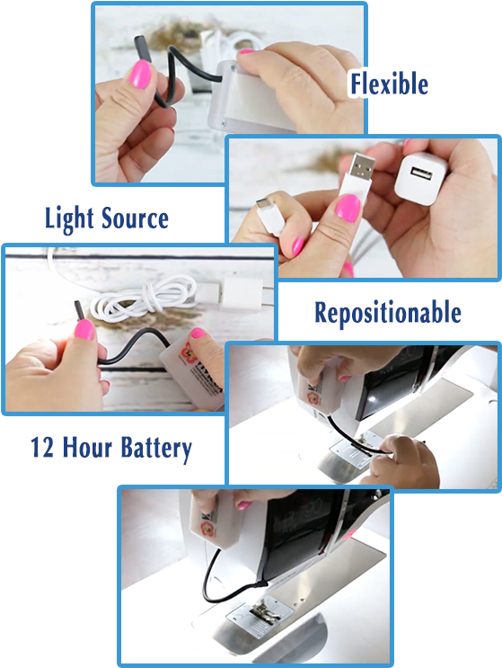 Contains Rechargeable High Capacity Battery With Usb - Cable Clipart (660x763), Png Download