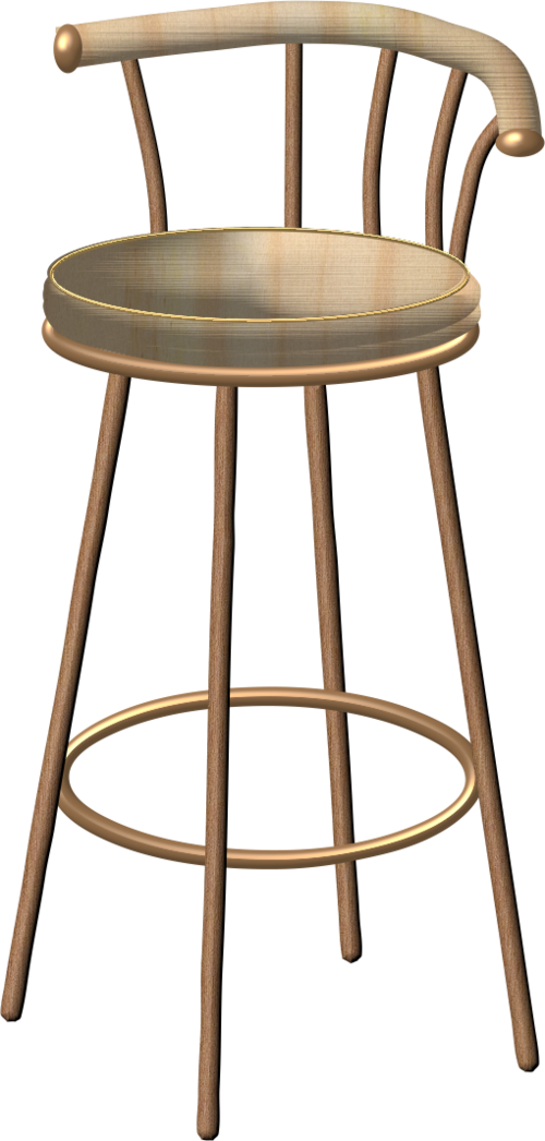 Chaises / Chairs Art Furniture, Clipart, Sillas, Muebles - Bar Stool - Png Download (500x1046), Png Download