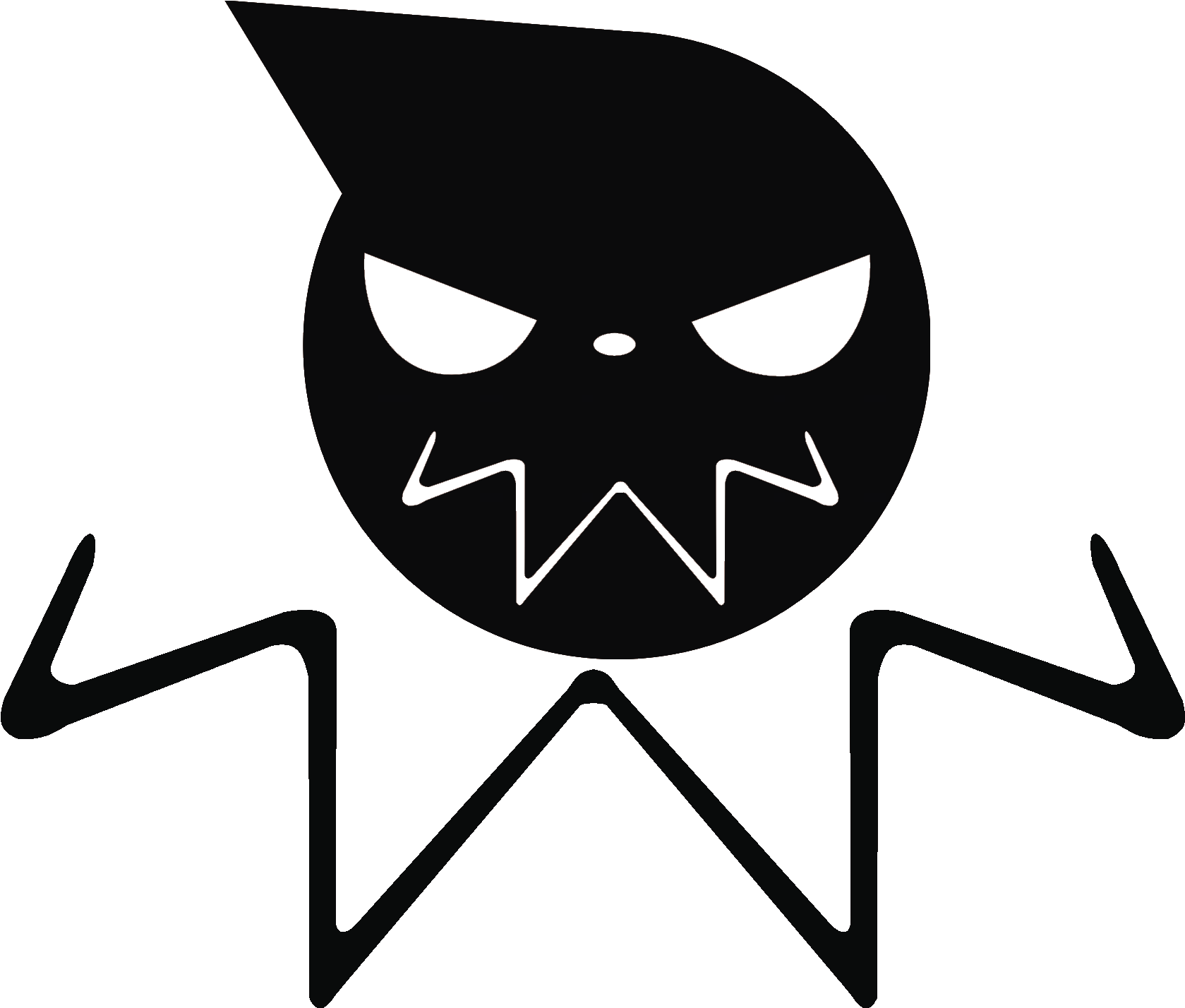 Stephen King Clipart - Soul Eater Black Star Logo Png Transparent Png (1900x1500), Png Download