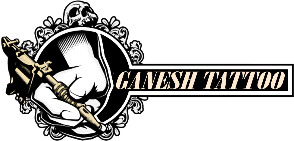 Welcome To Ganesh Tatto Studio - Logo Tattoo Machine Png Clipart (1000x500), Png Download