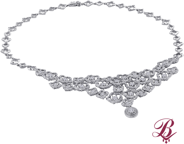 Diamond Gossamer Garden Necklace - Chain Clipart (740x740), Png Download