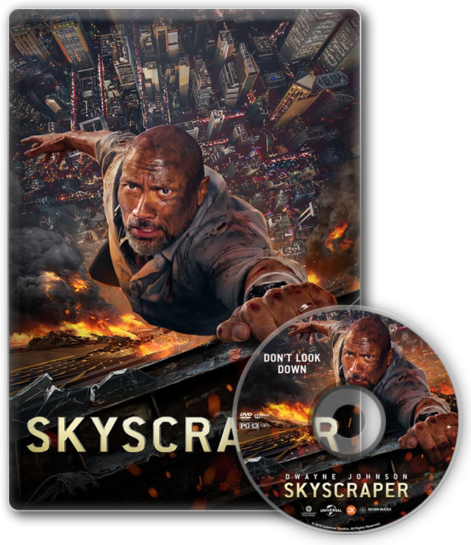 5b4c0665d5b0e Skyscraper 5b4c066dca71b Skyscraperdisc - Skyscraper Movie 2018 Poster Clipart (669x774), Png Download