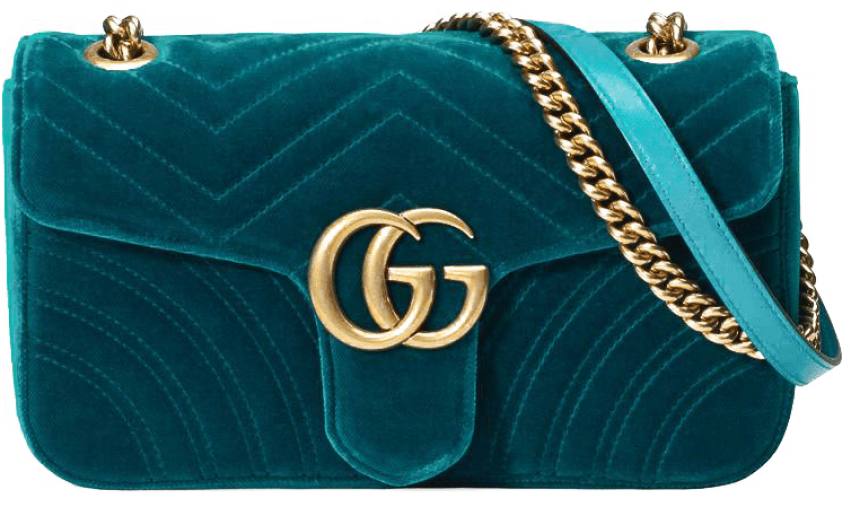 Free Png Download Gucci Gg Marmont Velvet Bag Png Images - Gucci Bags Original Vs Fake Clipart (851x507), Png Download