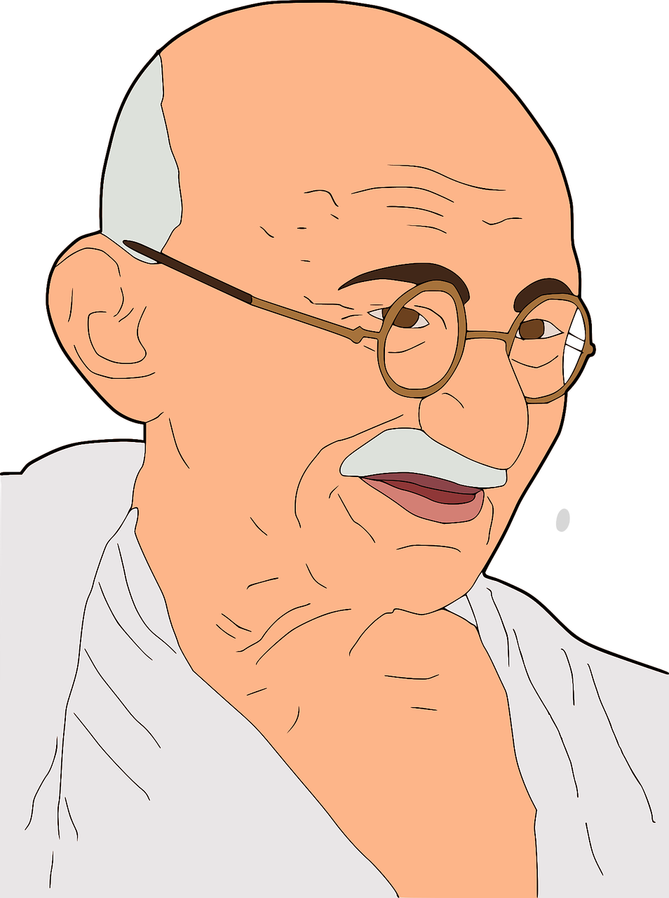 Mahatma Gandhi Gandhi I Clipart (954x1280), Png Download