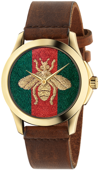 Gucci Le Marché Des Merveilles, 38mm - Gucci Watches Leather Strap Clipart (800x800), Png Download