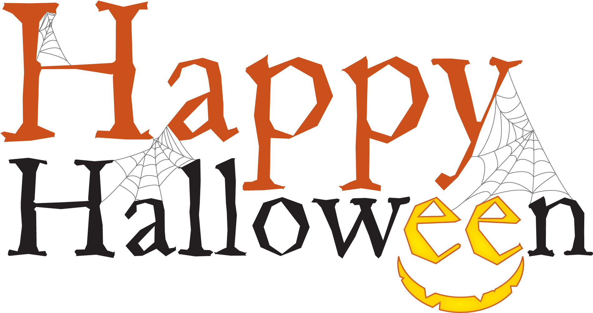 View large size 2000 X - Happy Halloween Transparent Background Clipart. 