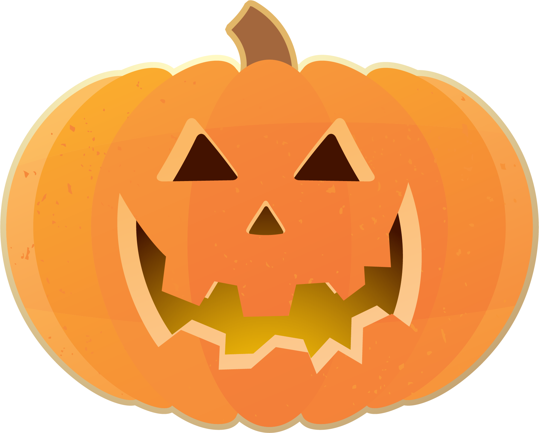Pumpkin Clipart Fall On Happy Halloween Scarecrows - Carved Pumpkin Clip Art - Png Download (1802x1447), Png Download
