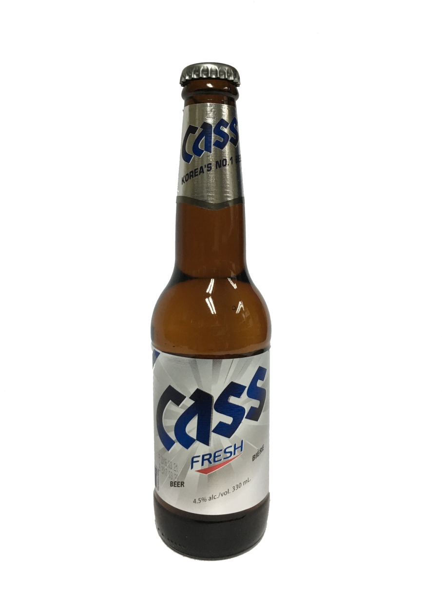 Cass Bottle Beer 330ml Pint Size Acl - Beer Bottle Clipart (907x1209), Png Download