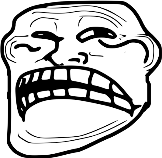 Troll Face Png - Sad Troll Face Gif Clipart (600x600), Png Download