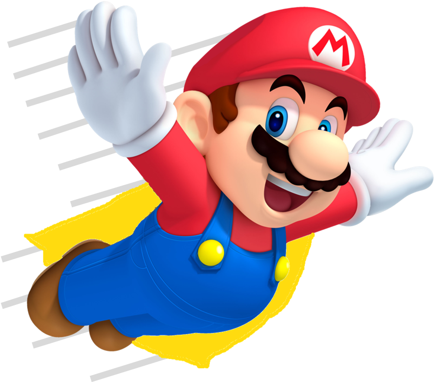 Cape Mario 5-star Clipart (883x778), Png Download