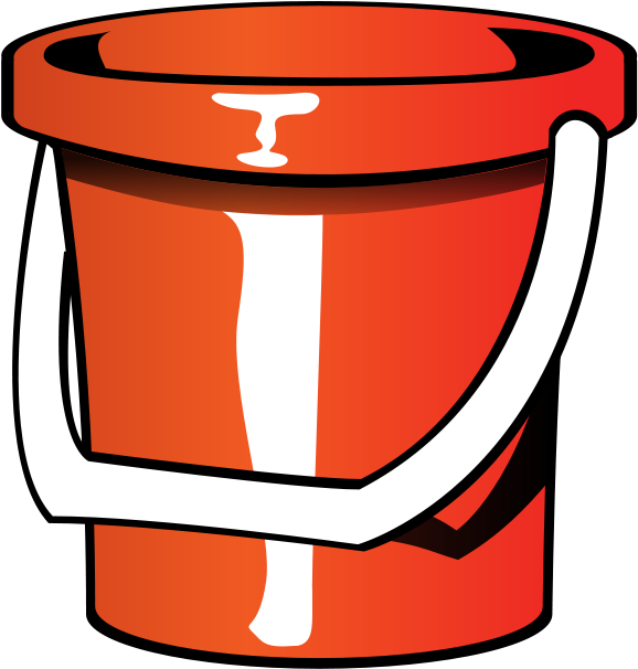 Pail Clip Art At Vector Png Clipartix - Bucket Clip Art Transparent Png (578x606), Png Download