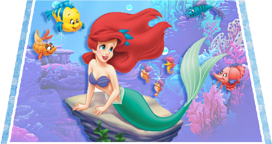 Little Mermaid Invitations - Ariel Clipart (907x476), Png Download