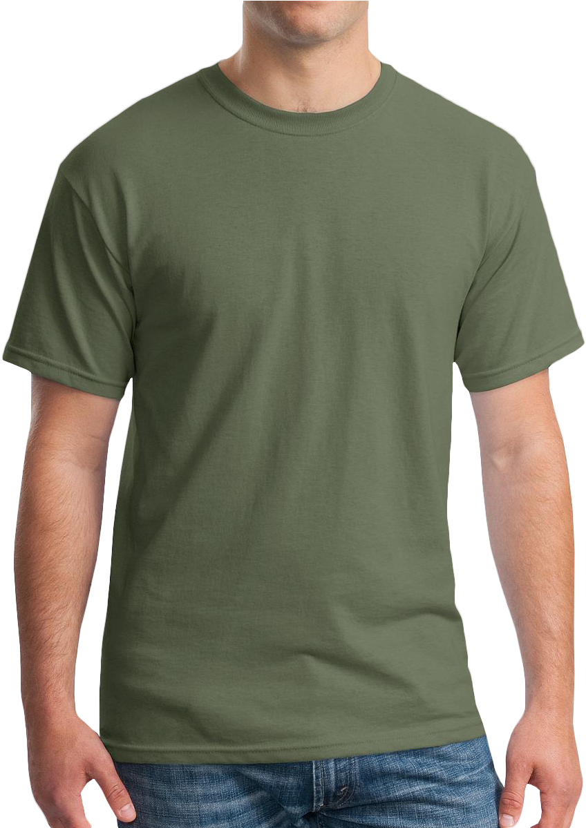 Blank Olive Green Shirt Clipart (1185x1198), Png Download