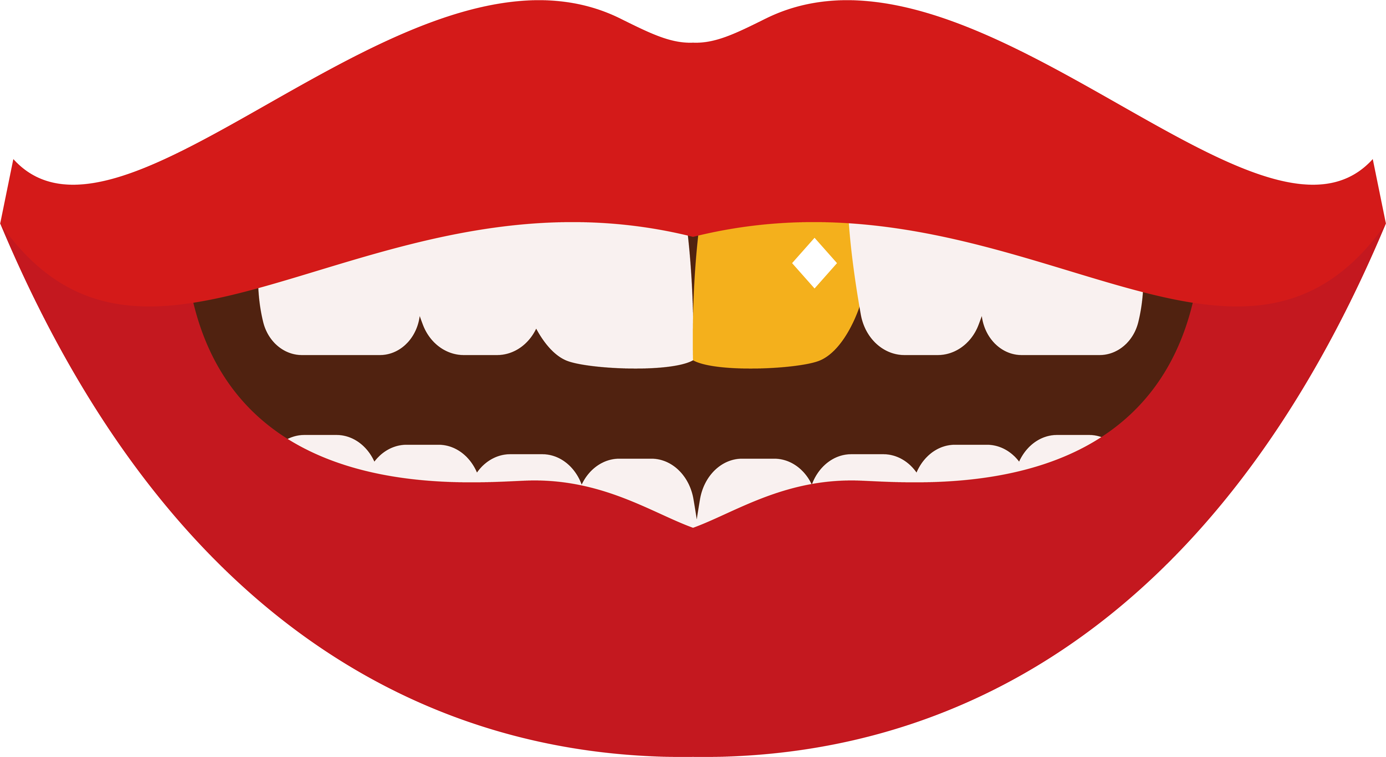 4826 X 2636 12 - Gold Tooth Clipart Transparent - Png Download (4826x2636), Png Download