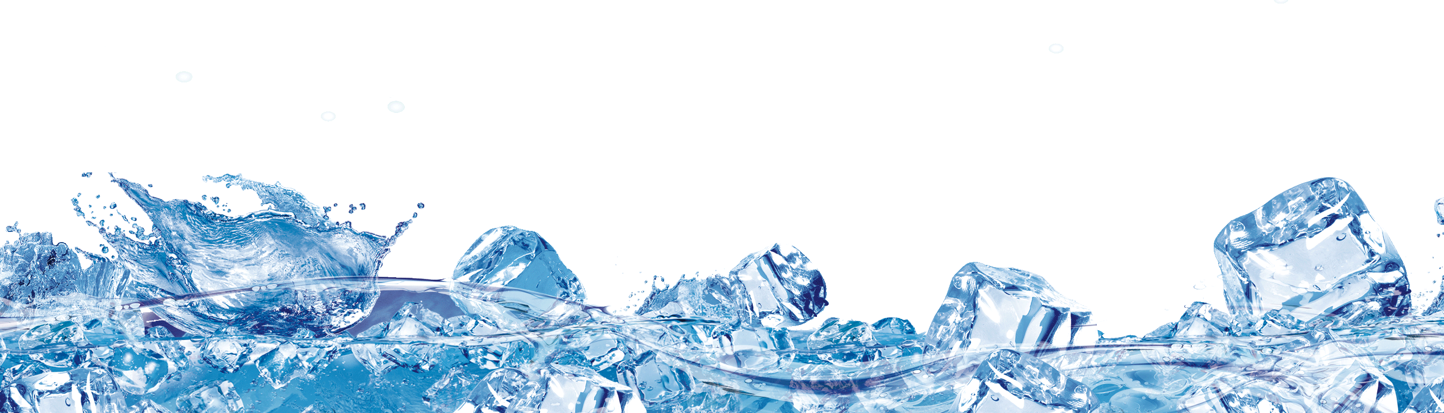 Ice Cubes Png - น้ำแข็ง ก้อน Png Clipart (2835x812), Png Download