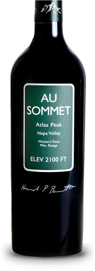 Au Sommet Cabernet Sauvignon - Glass Bottle Clipart (400x948), Png Download