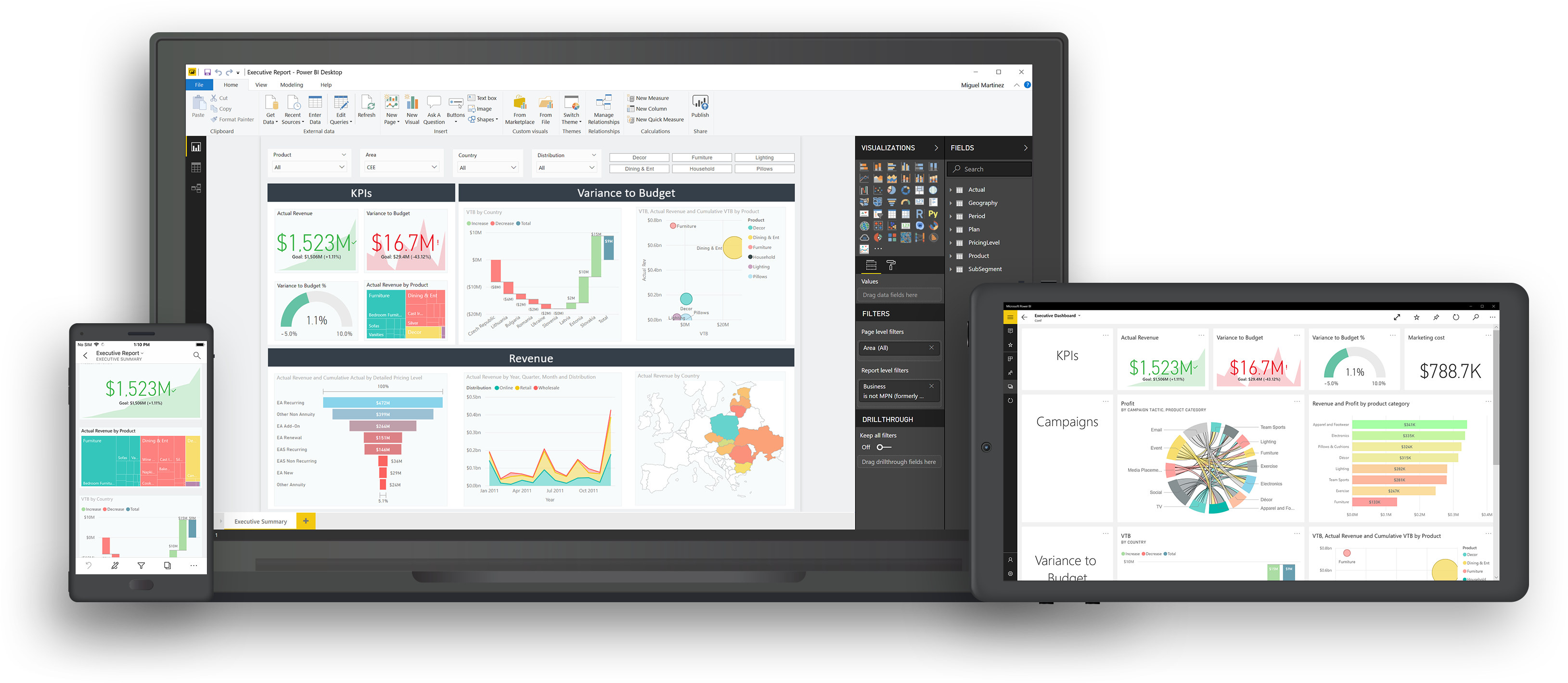 Business Intelligence Like Never Before - Power Bi Clipart (2518x944), Png Download