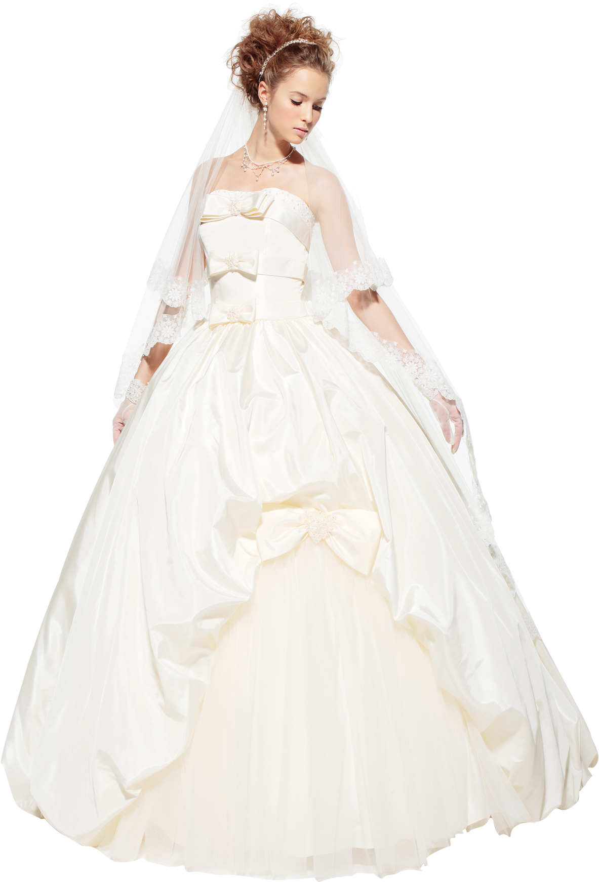Wedding Dress Png - Women In Wedding Dress Png Clipart (1200x1742), Png Download