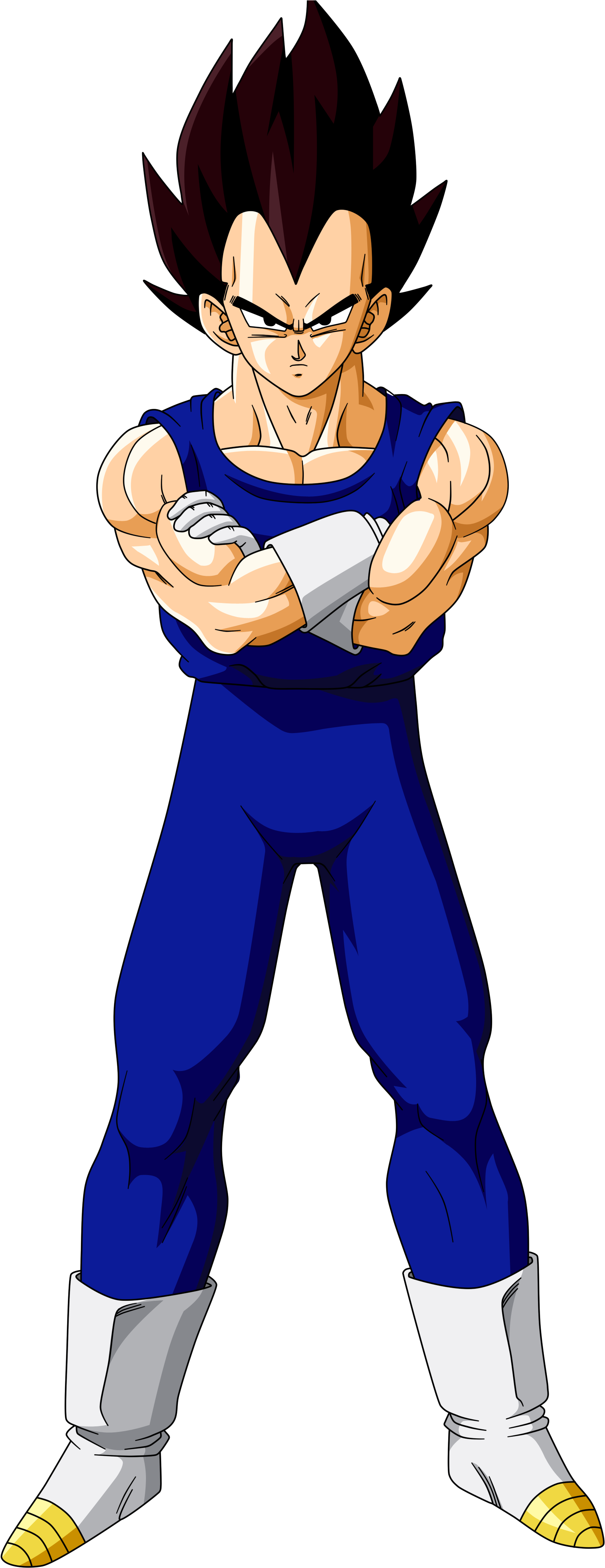 Half Naked Girls Get Thousands Of Upvotes - Dragon Ball Z Png Vegeta Clipart (1763x4464), Png Download