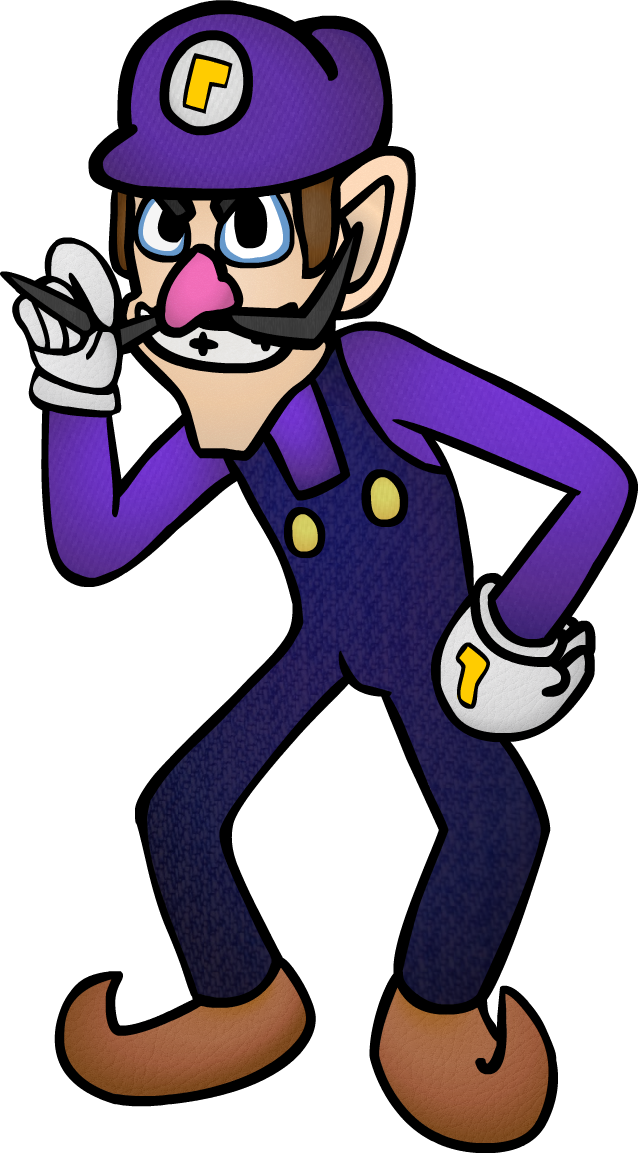 Waluigi Hat Png - Brawl Minus Waluigi Clipart (638x1153), Png Download