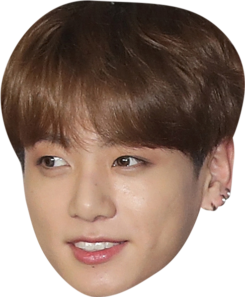 Jungkook Celebrity Mask - Jungkook Bts Face Clipart (1200x600), Png Download