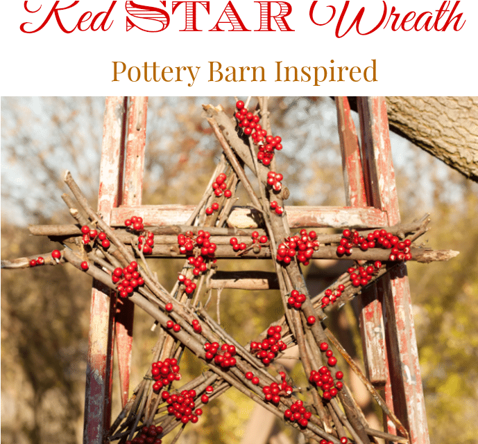 Red Star Wreath Knockoff - Decoration Clipart (700x640), Png Download