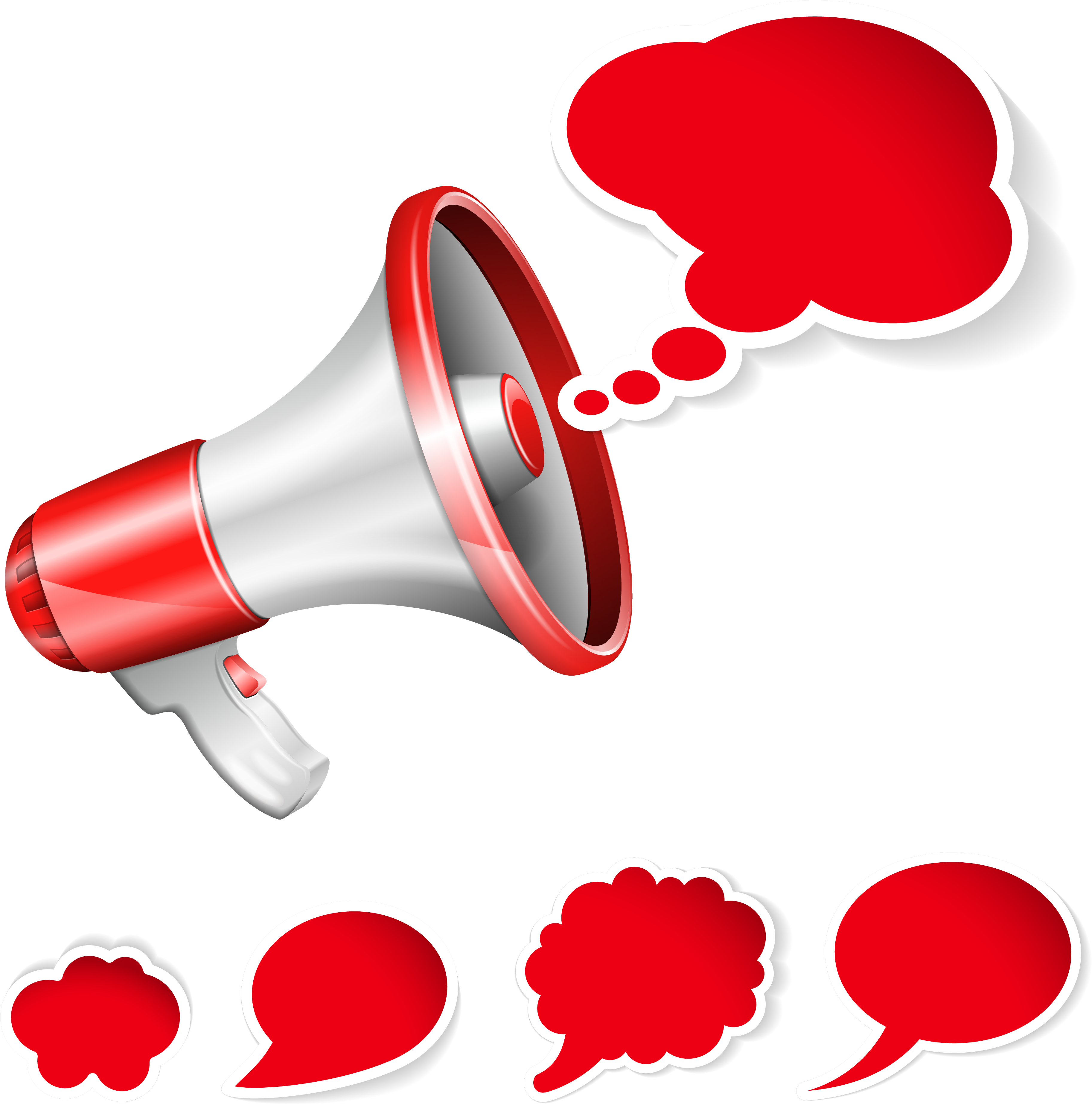 Megáfono Royalty-free Download Clip Art - Png Download (3651x3693), Png Download