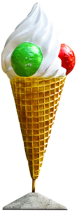 Ice Cream Cone, Ice, Cone, Waffle, Vanilla, Delicious - Kone Ice Cream Hd Clipart (707x720), Png Download