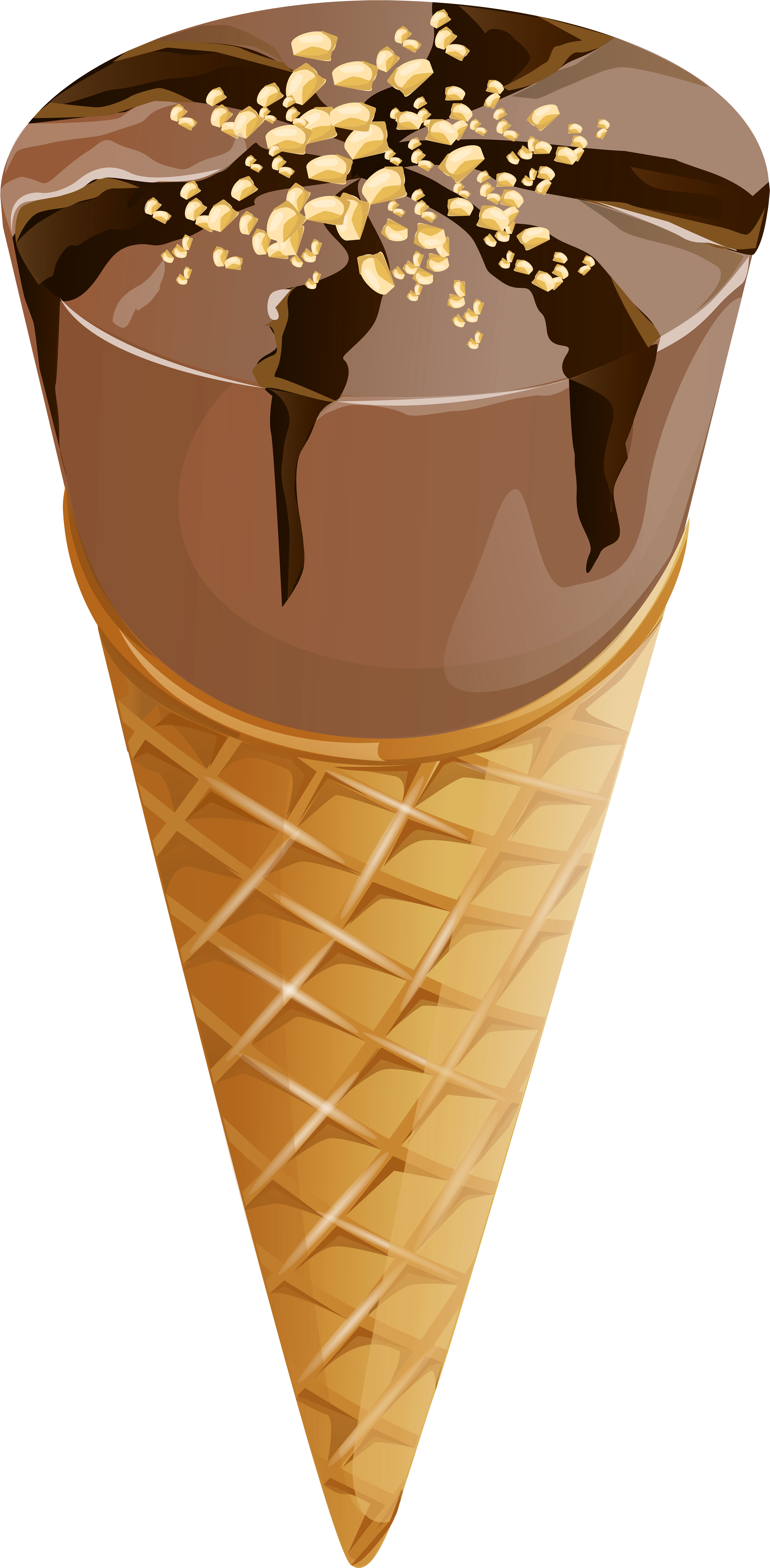 Chocolate Ice Cream Transparent Png Clip Art Image - Clip Art (3932x8000), Png Download