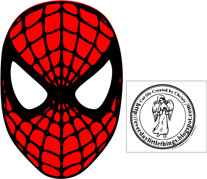 Every Day Little Things - Spiderman Face Vector Clipart (721x632), Png Download