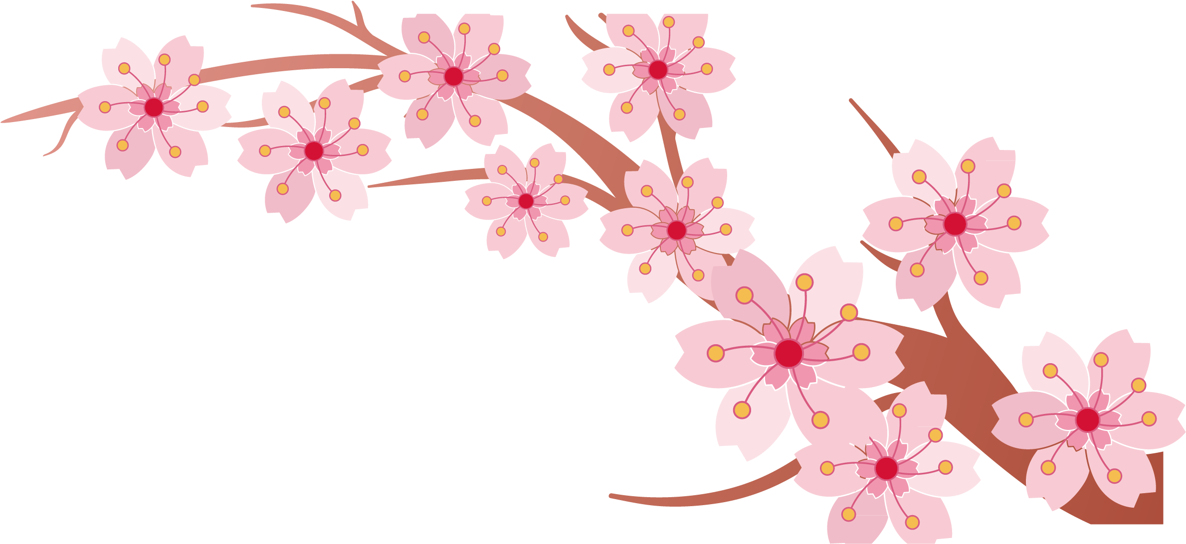 2925 X 2365 17 0 - Tree Clipart Cherry Blossom Banner - Png Download (2925x2365), Png Download