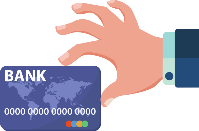 Get Paid Faster - Credit Card Clipart (759x500), Png Download